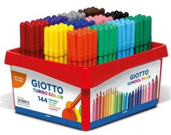 Rotulador GIOTTO School Pack Turbo Color 144 und.