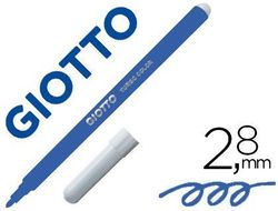 Rotulador giotto turbo color lavable con punta bloqueada unicolor azul oscuro