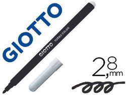 Rotulador giotto turbo color lavable con punta bloqueada unicolor negro