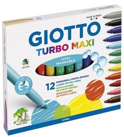 Rotulador GIOTTO Turbo Maxi 12 colores