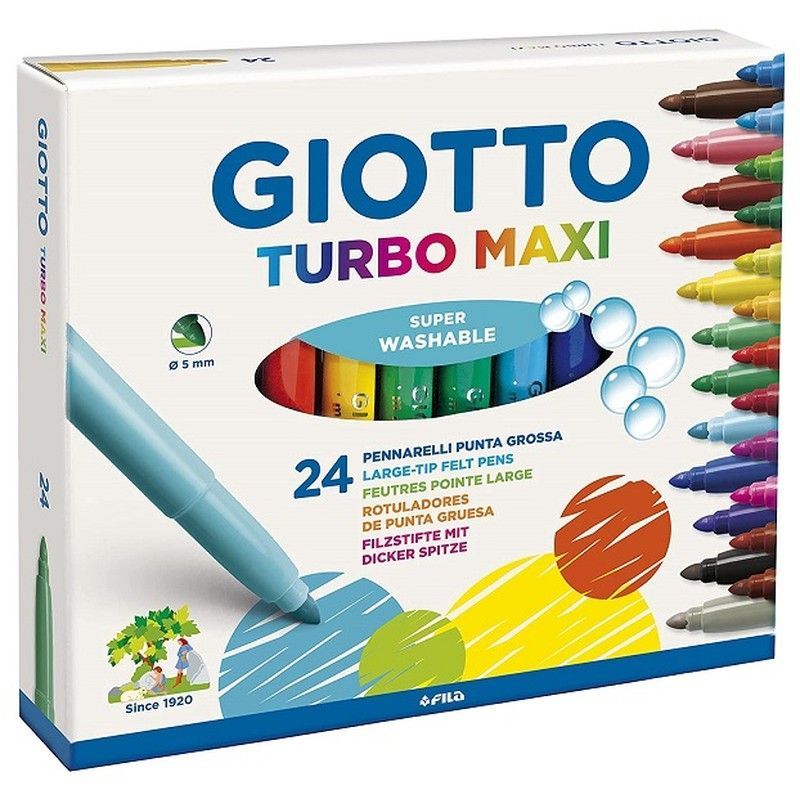 Rotulador GIOTTO Turbo Maxi 24 colores