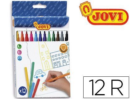 Rotulador Jovi Caja 12 Colores
