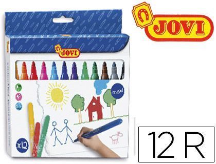 Rotulador Jovi Maxi 13 mm Caja de 12 Rotuladores Surtidos