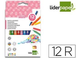 Rotulador Liderpapel Caja 12 Colores