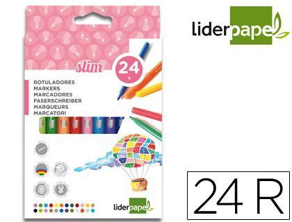 Rotulador Liderpapel Caja 24 Colores