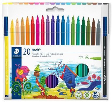 Rotulador NORIS 326, 20 colores