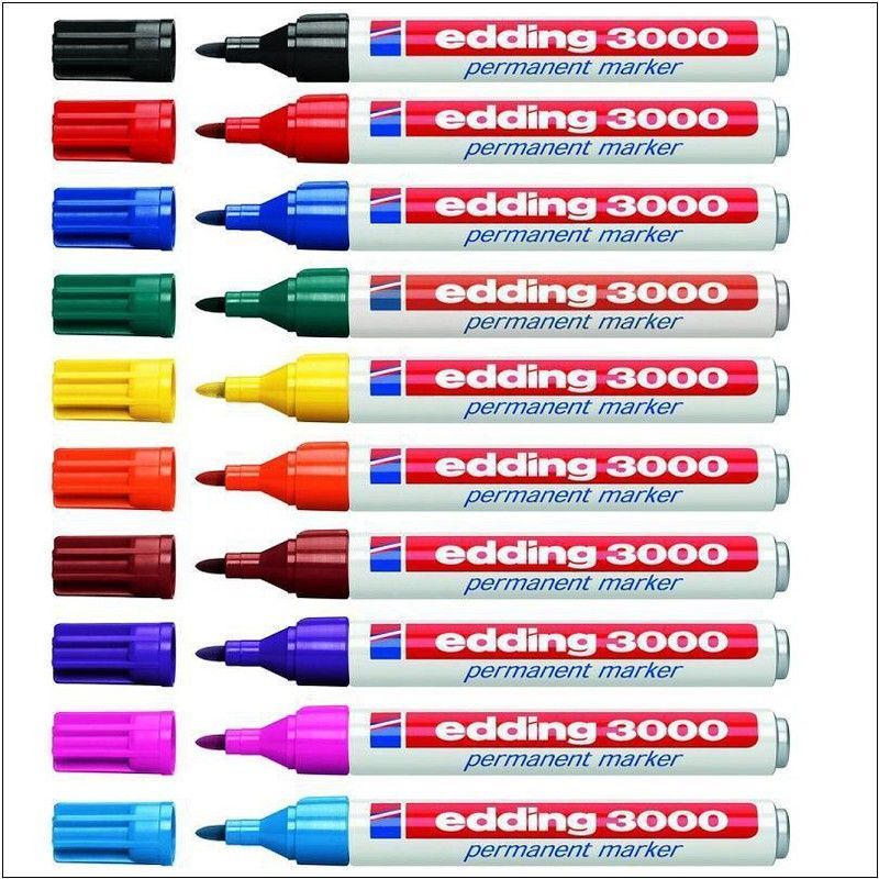 Rotulador permanent edding 3000 punta redonda