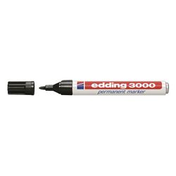 Rotulador permanente EDDING 3000. Marcador Perm.Edding 3000 Negro Cja.10U