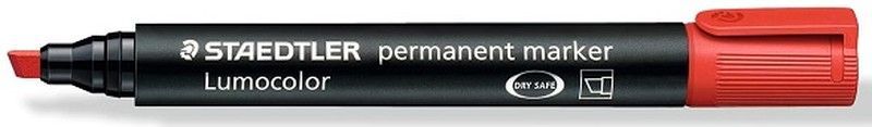 Rotulador permanente LUMOCOLOR 350, Rojo