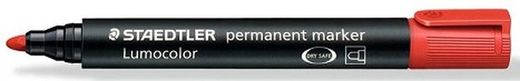 Rotulador permanente LUMOCOLOR 352, Rojo