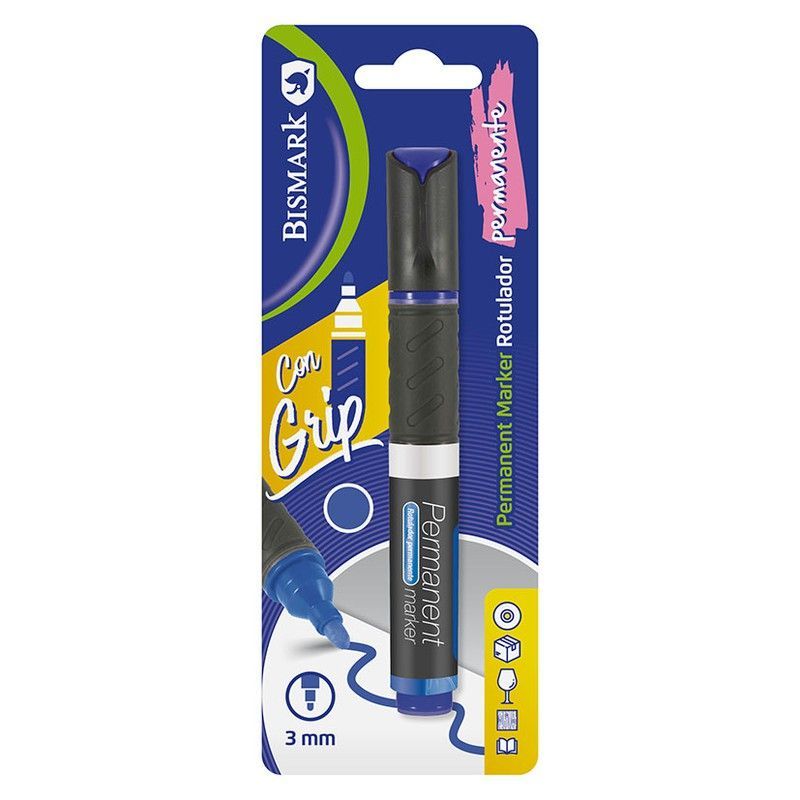 Rotulador Permanente P.Redonda Azul