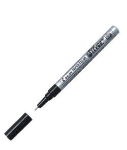 Rotulador PILOT metalizado p/fina plateado