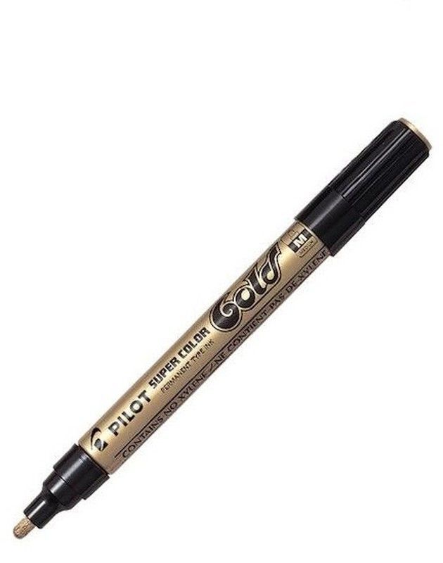 Rotulador PILOT metalizado p/media dorado