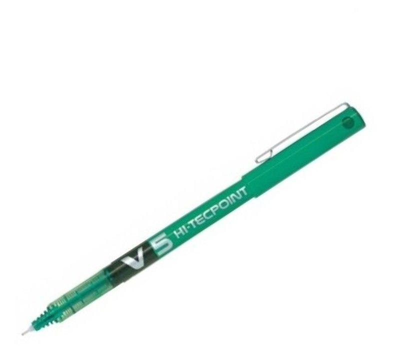 Rotulador PILOT V-5 punta de aguja Verde