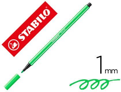 Rotulador stabilo acuarelable pen 68 esmeralda claro 1 mm