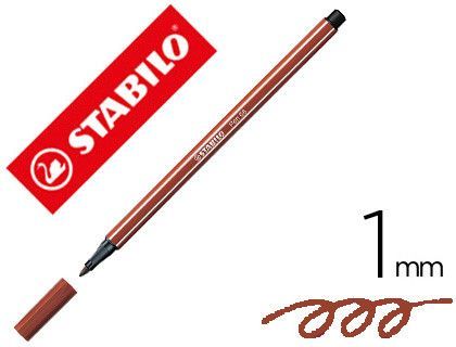 Rotulador stabilo acuarelable pen 68 sanguina 1 mm