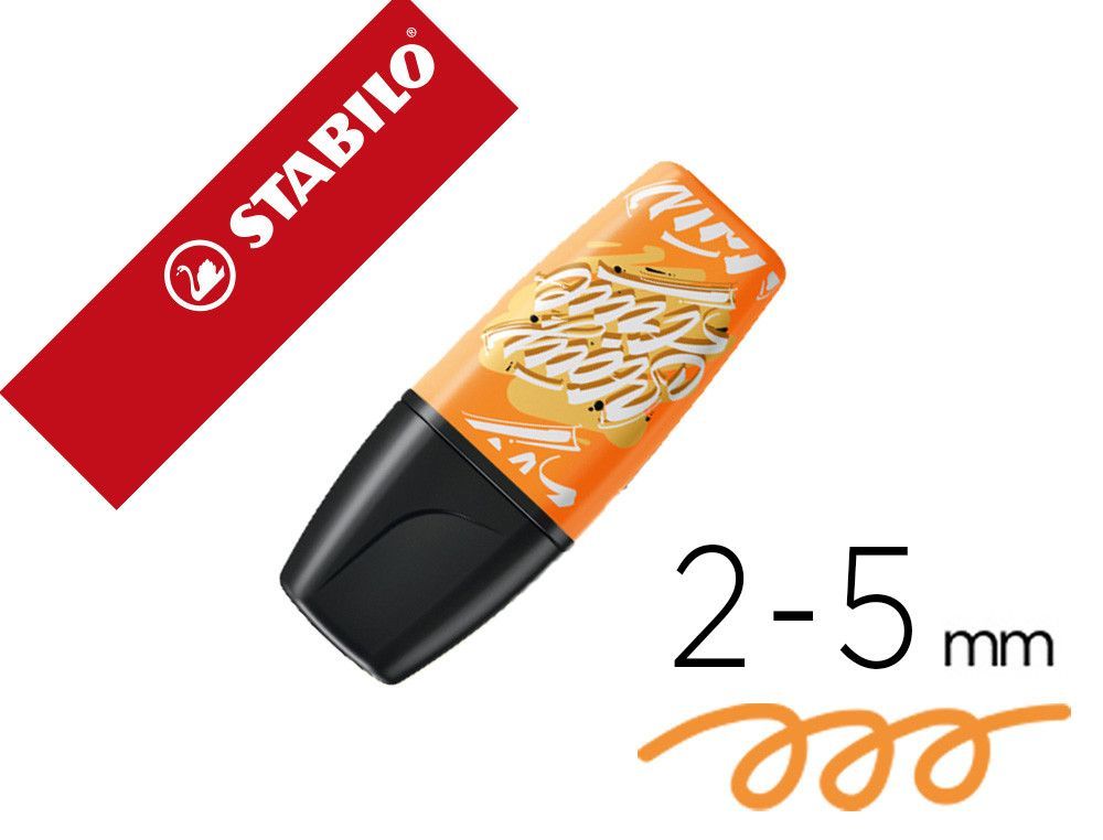 Rotulador stabilo boss mini fluorescente by snooze one naranja