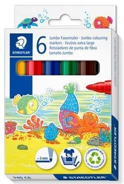 Rotulador STAEDTLER Jumbo 340, 6 colores