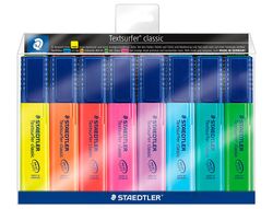 Rotulador staedtler textsurfer 364 fluorescente bolsa de 6 unidades colores surtidos + 2 regalo