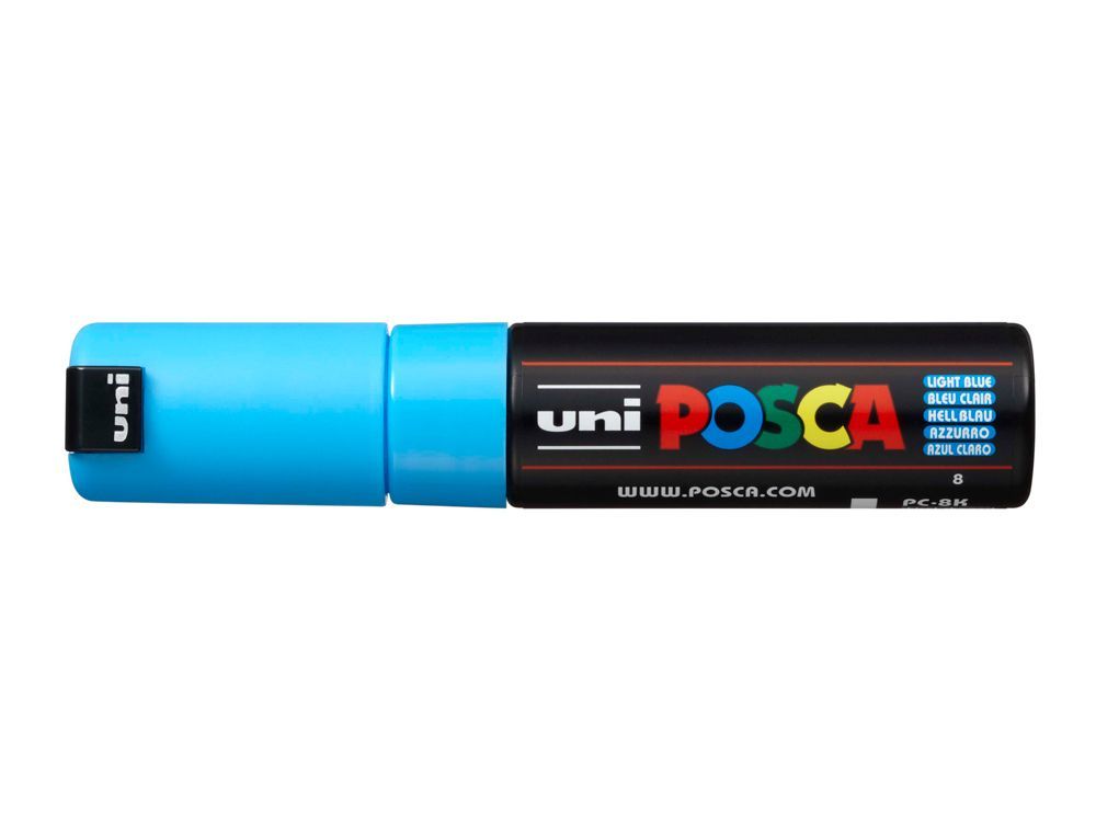 Rotulador uni posca pc-8k azul claro