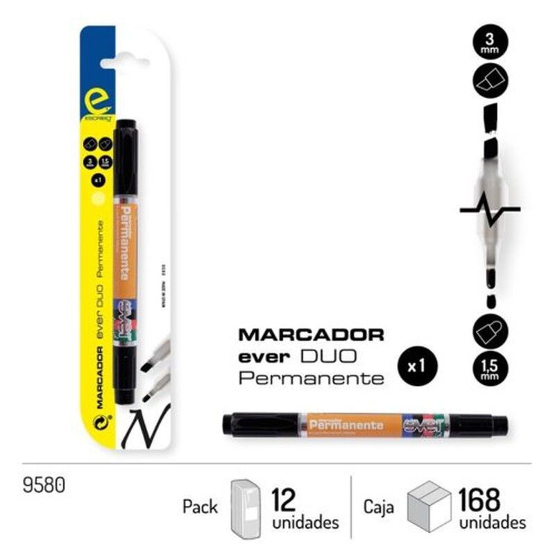 Rotuladores Marcacion Duo 1,5mm-3mm 9580