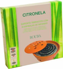 Roura Espiral(6)Citronela + Cuenco Terra