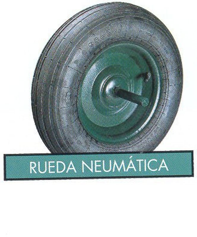 Rueda carretilla neumatica