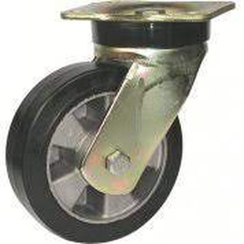 Rueda  con platina giratoria y fija .Ref.360/361. Serie David