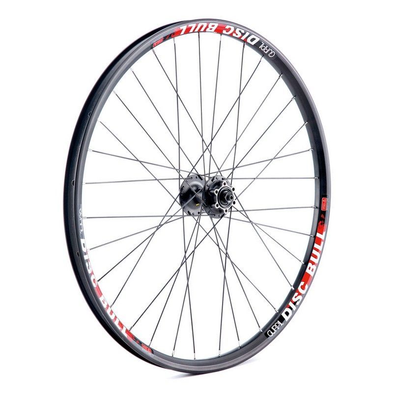 Rueda delantera gurpil 26" disc bull carrete shimano 475 negra
