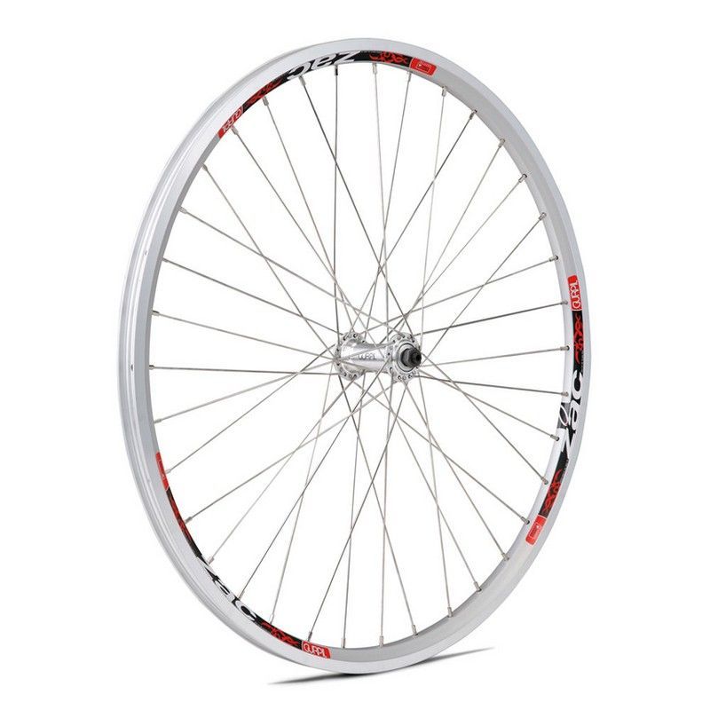 Rueda delantera gurpil 26" zac con cierre aluminio plata