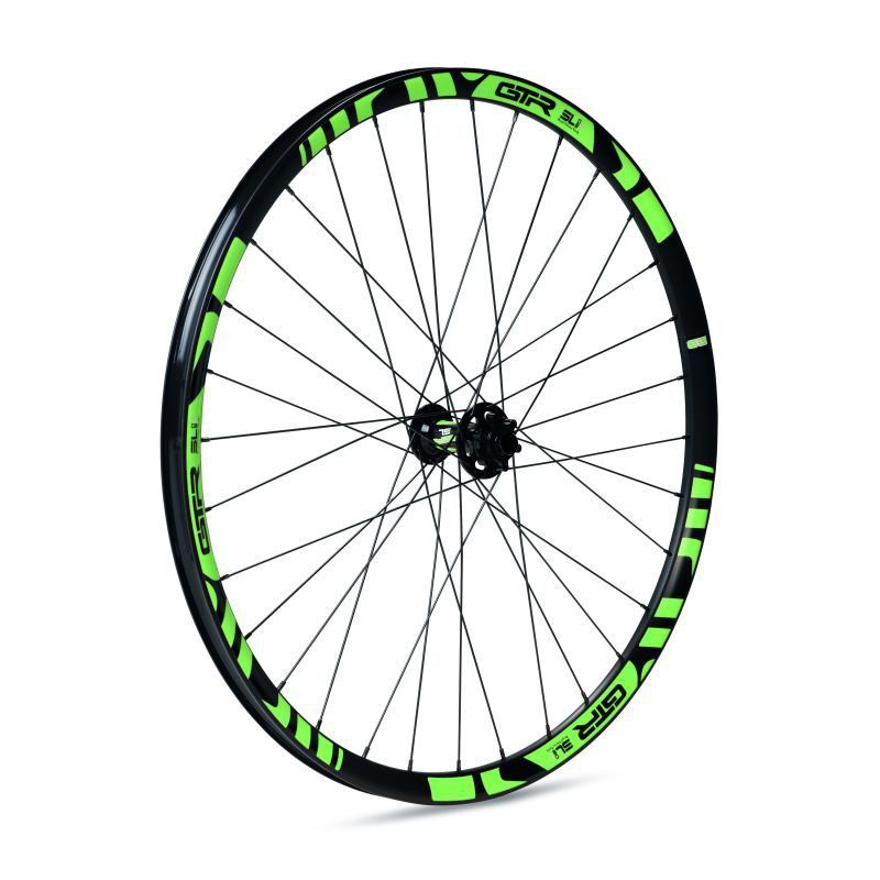 Rueda delantera gurpil disco gtr tubeless ready sl20 boost 27.5" verde