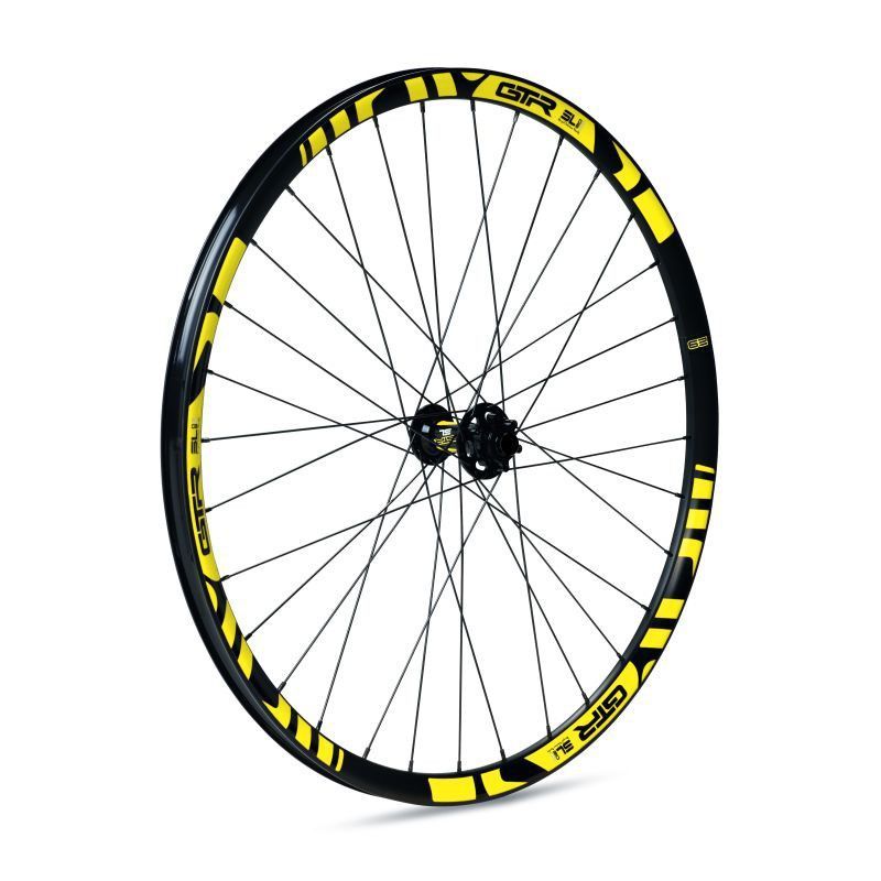 Rueda delantera gurpil disco gtr tubeless ready sl20 boost 29" amarillo