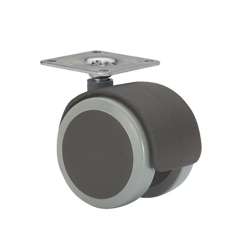 Rueda doméstica ALEX serie DK-DK. Rueda Poliur. Pletina Giratoria "Dk" 50