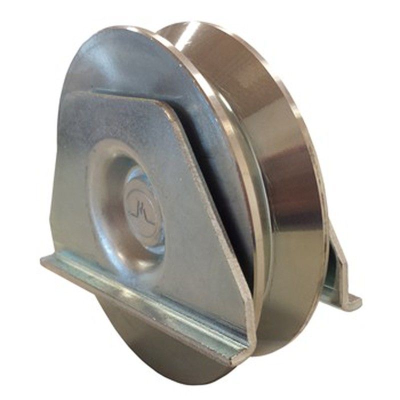 Rueda puerta corredera con soporte de soldar canal angular