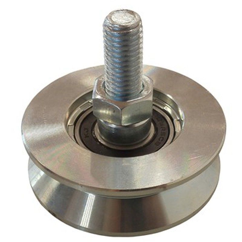 Rueda puerta corredera sin soporte canal angular