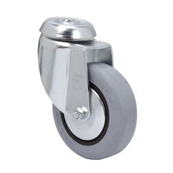 Rueda semi-industrial ALEX serie BH-PGI. Rueda Goma Gris Sopor.Gir.80 "Bh-Pgi"