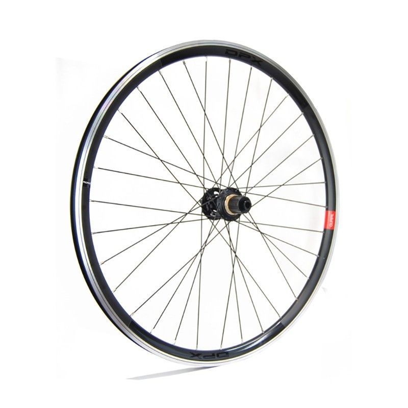 Rueda trasera gurpil carretera 28" new dpx disco 6 agujeros eje pasante12x142 shimano 11v negro