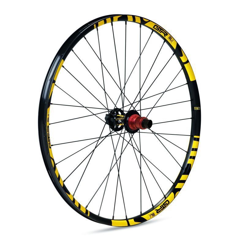 Rueda trasera gurpil disco gtr tubeless ready sl23 29" sram amarillo