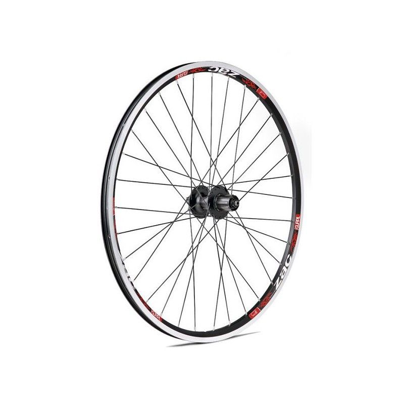 Rueda trasera gurpil  zac 26" disco 6 agujeros 9x135 mm shimano 8-11v negro