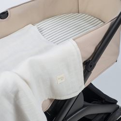 Sábana ajustable cuco + muselina Botton Raya Walking Mum