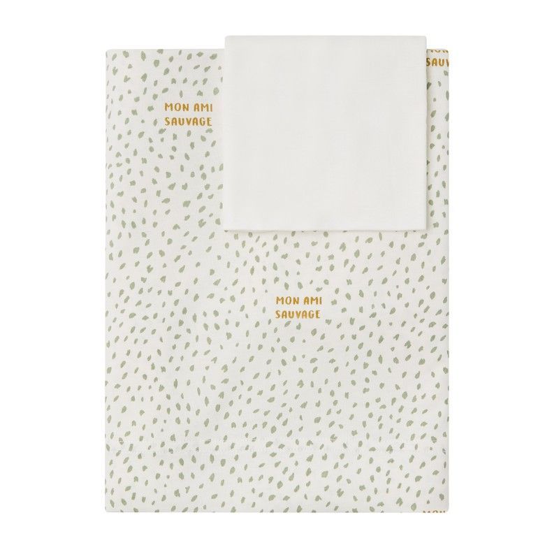 Sábanas minicuna Babyclic Sauvage mint