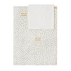 Sábanas minicuna Babyclic Sauvage mint