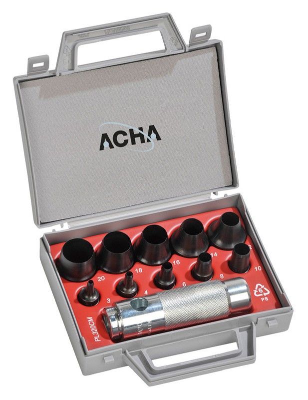 Sacabocados Jgo 10 Bocas+Mang 3-20 MM