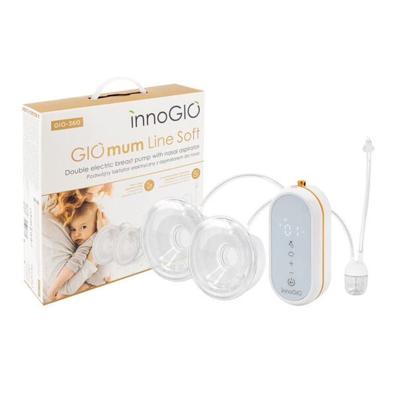 Sacaleches Innogio doble con aspirador nasal GIO-360