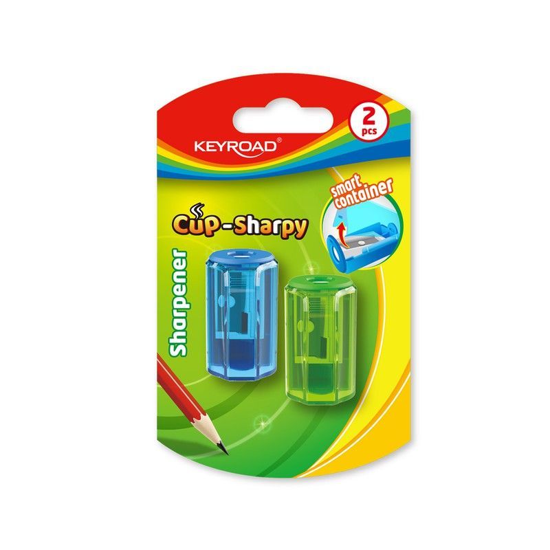 Sacapuntas con depósito Cup-sharpy de Keyroad