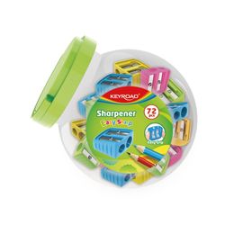 Sacapuntas de plástico 2 usos de colores Keyroad