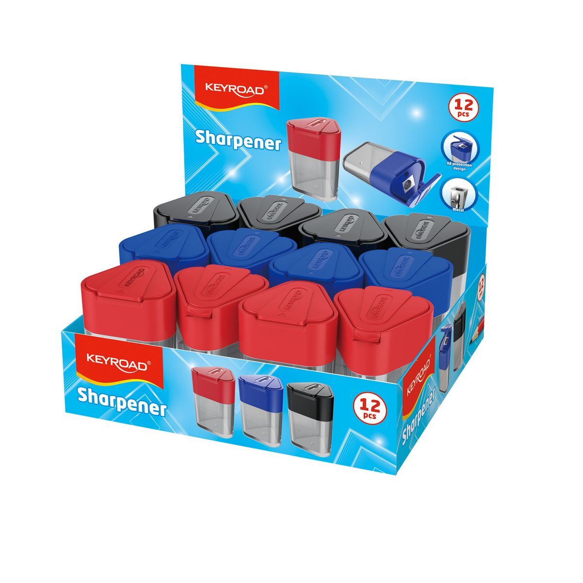 Sacapuntas Metálico Con Depósito 1 Uso