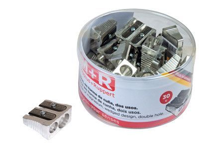 Sacapuntas Mor 211 Metalico 2 Usos Cuña Bote de 30 Unidades