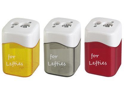 Sacapuntas Mor Metalico para Zurdos 2 Usos con Deposito Colores Surtidos