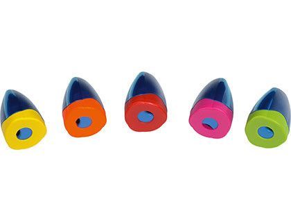 Sacapuntas Mor Plastico Jumbo Un Uso con Deposito y Tapa de Segurdad Colores Surtidos